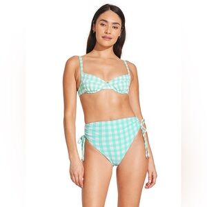 NWT Vitamin A Gemma Ruched high waisted bikini bottoms